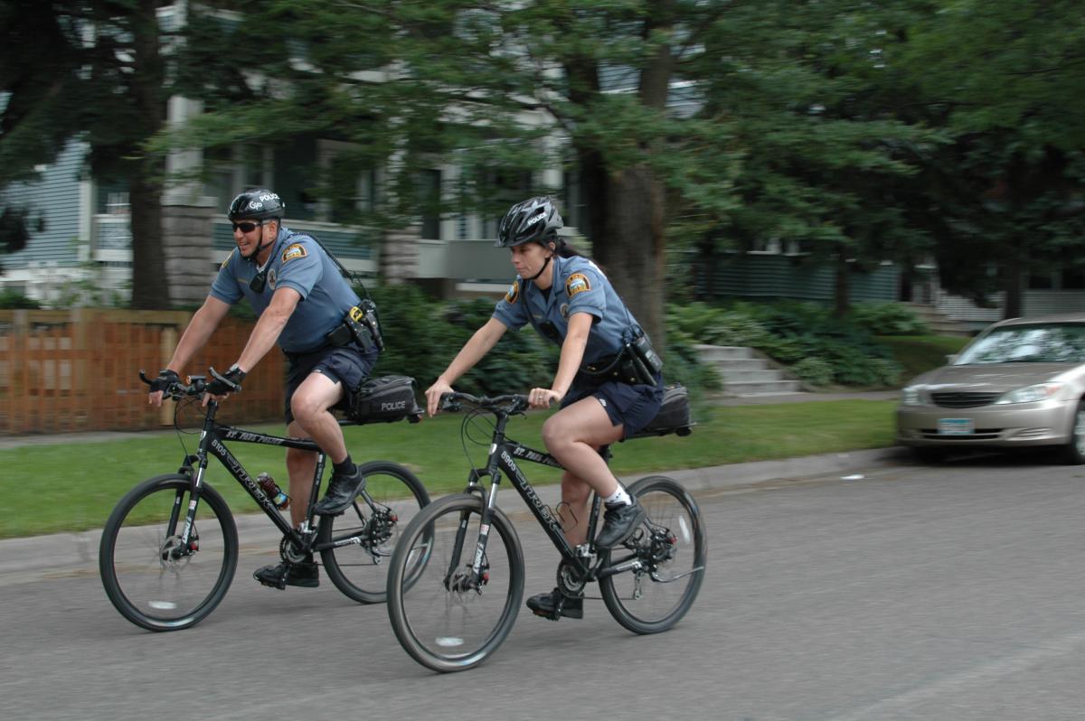 Bicycle police officers Bicycle police officers