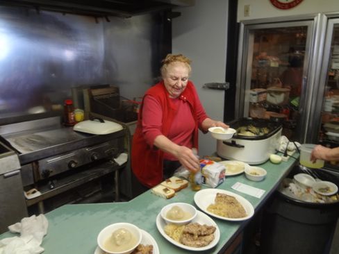 Beulah in the kitchen