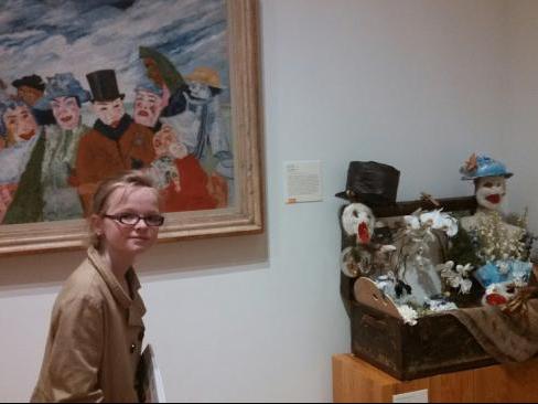 The Intrigue by James Ensor. Flowers by Catherine DeVet. The Intrigue by James Ensor. Flowers by Catherine DeVet.
