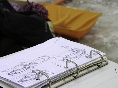 2015 City of Lakes Loppet SW Journal Snow Sculpture Contest planing 
